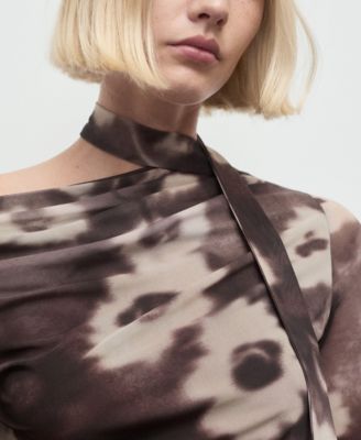 Women's Floral Scarf T-Shirt