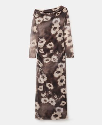 Women's Asymmetrical Floral Print Dress