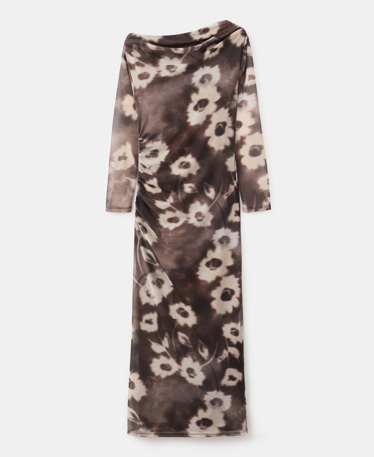 Mango Women's Asymmetrical Floral Print Dress