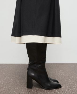Women's Combined Pleated Skirt