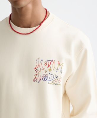 Men's Front and Back Artwork Pullover Sweatshirt