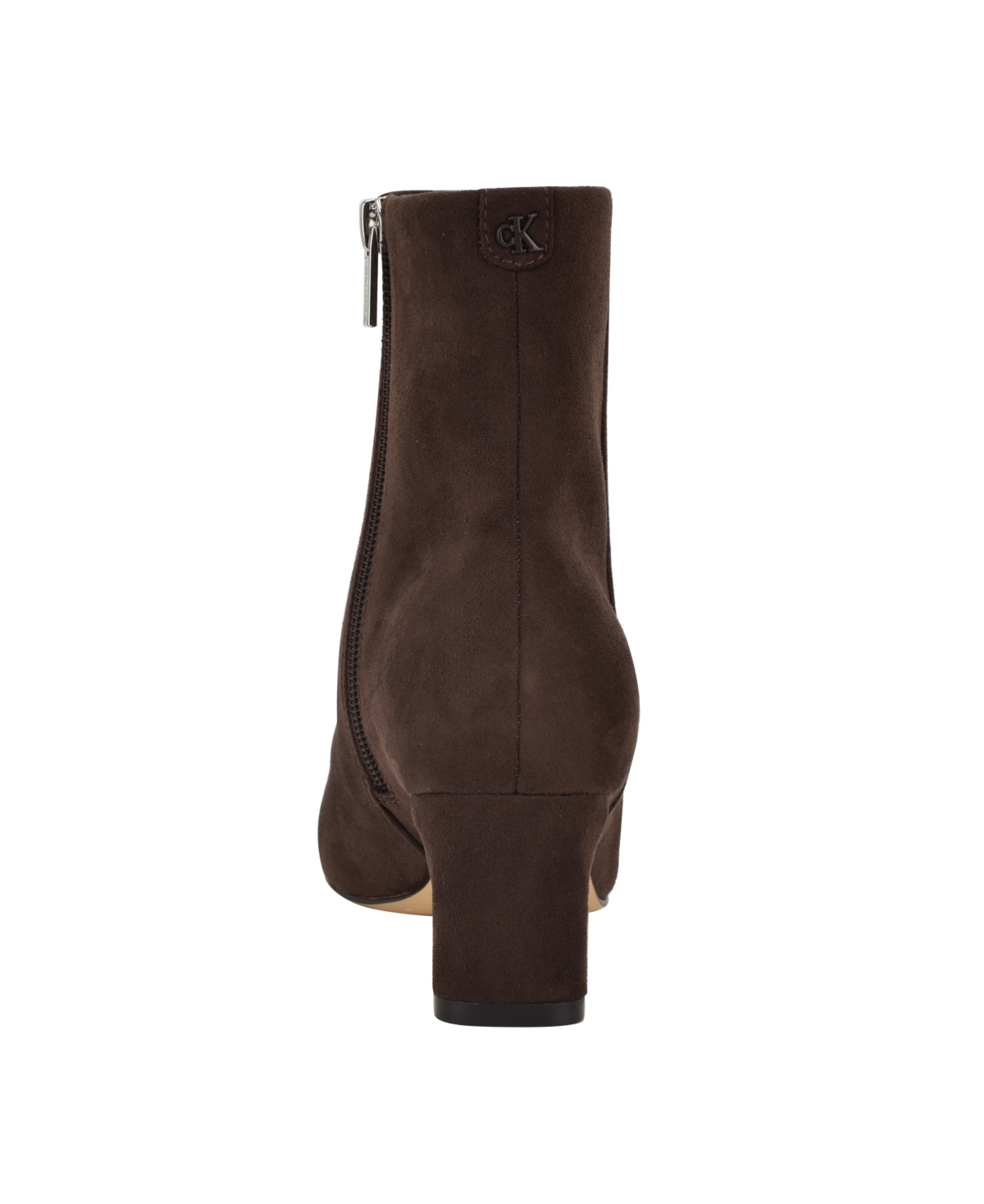 Calvin Klein Women's Caselle Square Toe Dress Booties In Brown