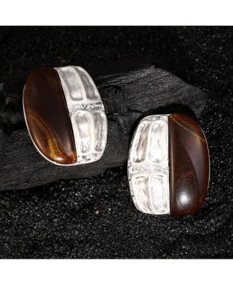 Women's The Nefertiti Statement Earrings - Antique Silver