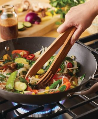 Advanced Home Hard-Anodized Nonstick Wok with Side Handles, 14"