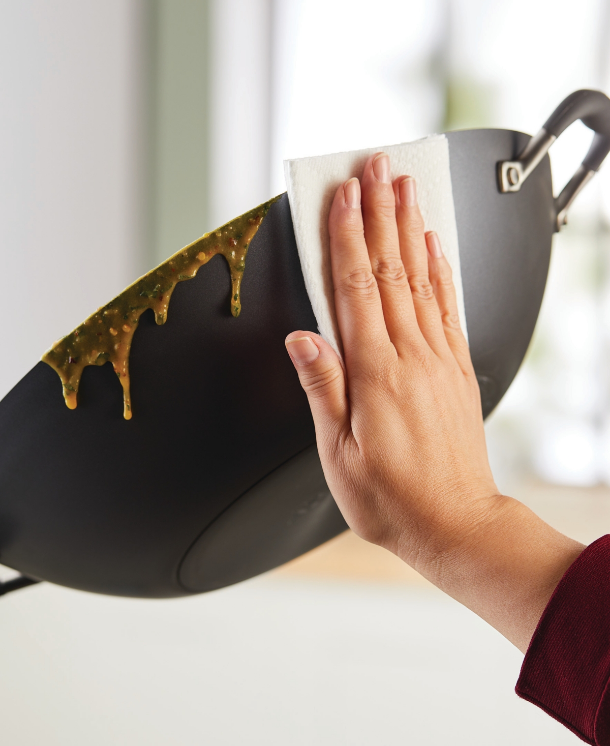 Anolon Advanced Home Hard-Anodized Nonstick Wok with Side Handles, 14"