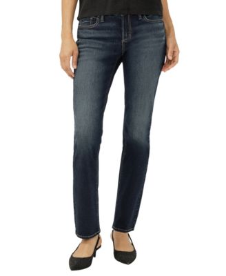 Women's Elyse Mid Rise Comfort Fit Straight Jeans