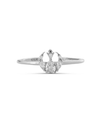 Crystal Star Wars Rebel Alliance Insignia Adjustable Ring