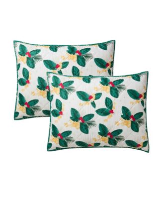 Poinsettia Holiday 3-Pc. Quilt Set, Full/Queen