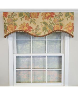 100% Cotton Sublime Cornice  Fully lined Windows Rod Pocket Valance 50" x 17"  Orange