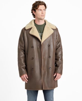GUESS - Men's Double Breasted Long-Sleeve Coat