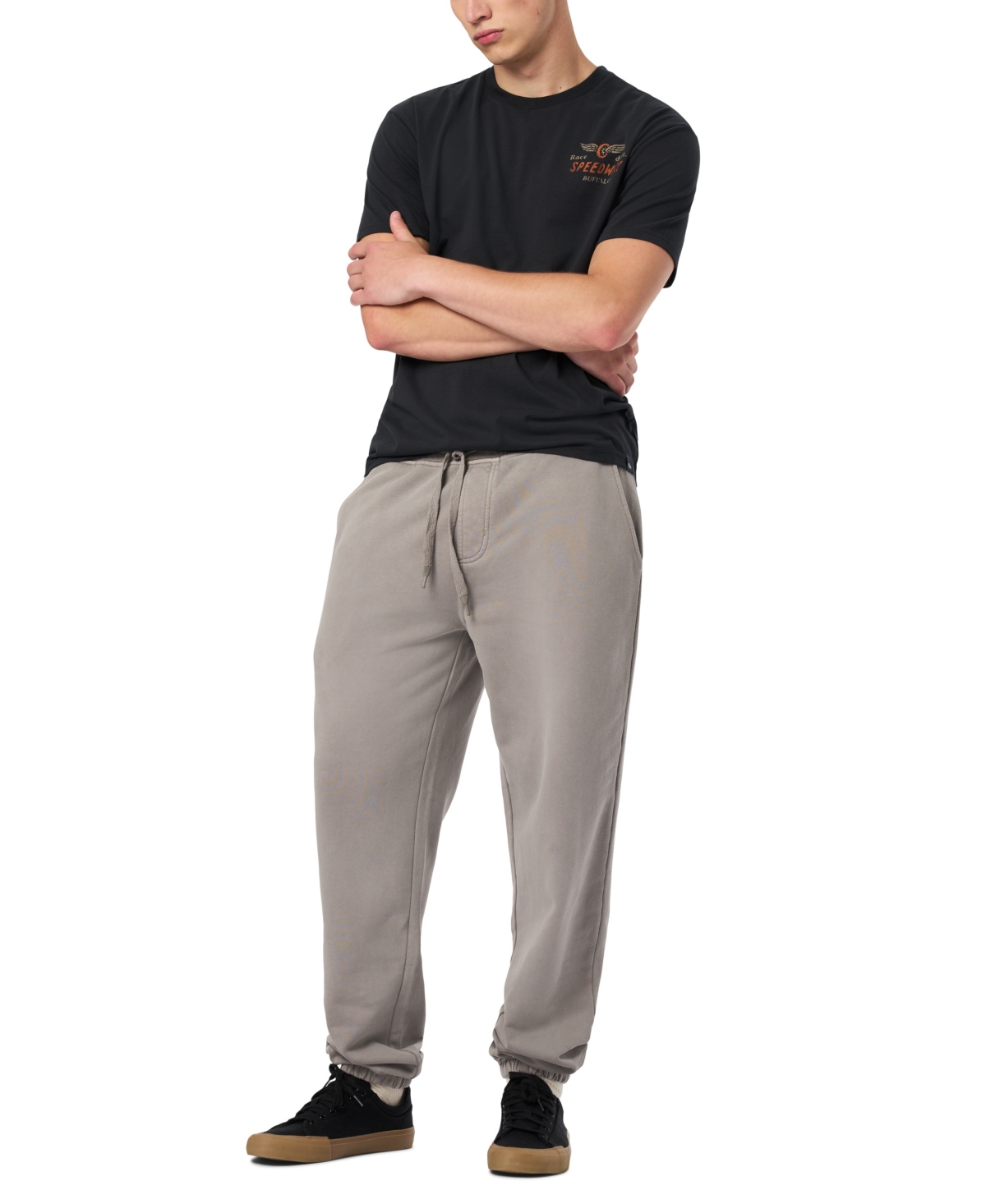 Buffalo David Bitton Men's Short-sleeve T-shirt In Black