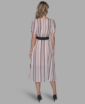 Women's V-Neck Midi Dress