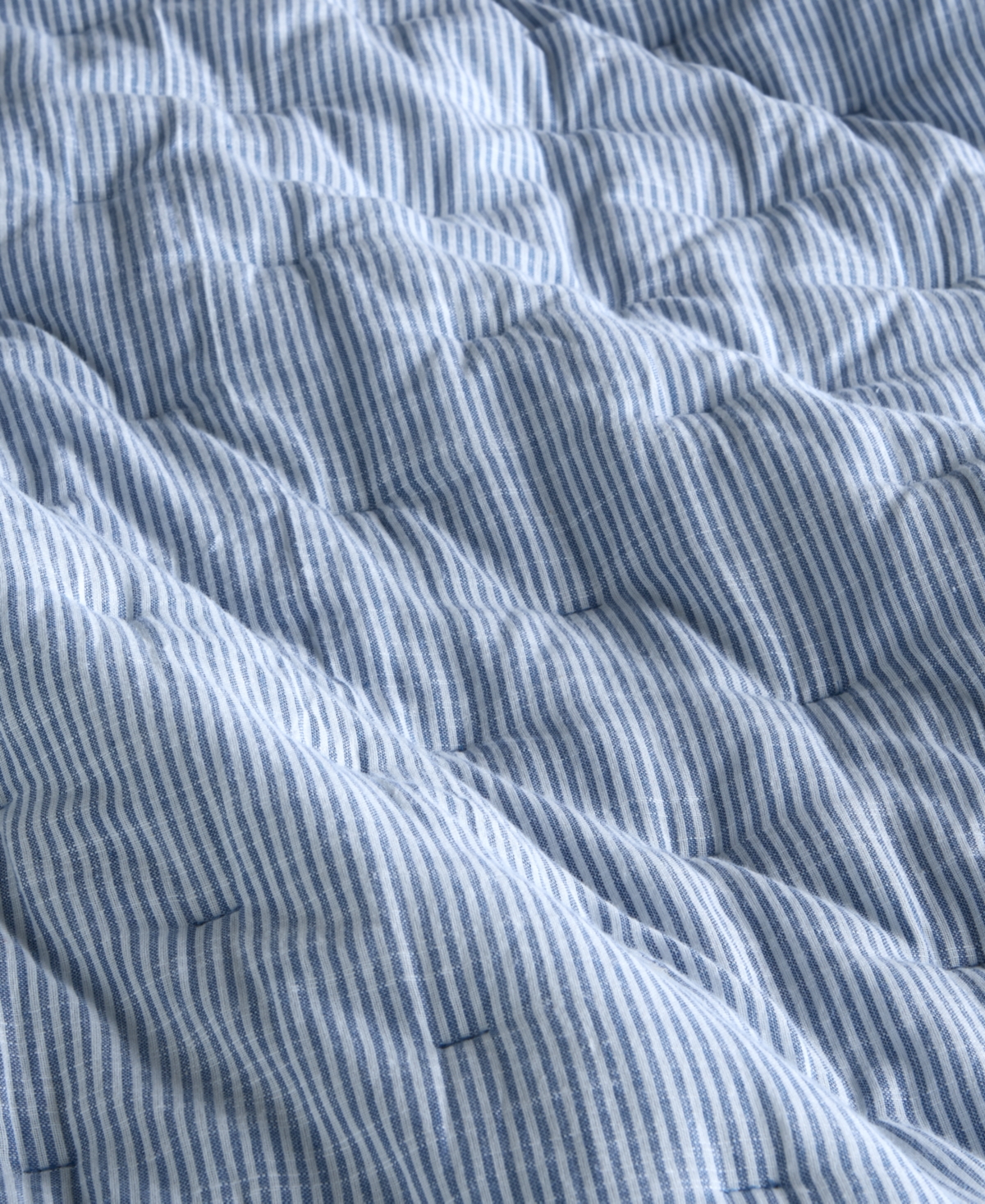 Charter Club Ruffle Pinstripe 3-Pc. Quilt Set, King, Macy's Exclusive