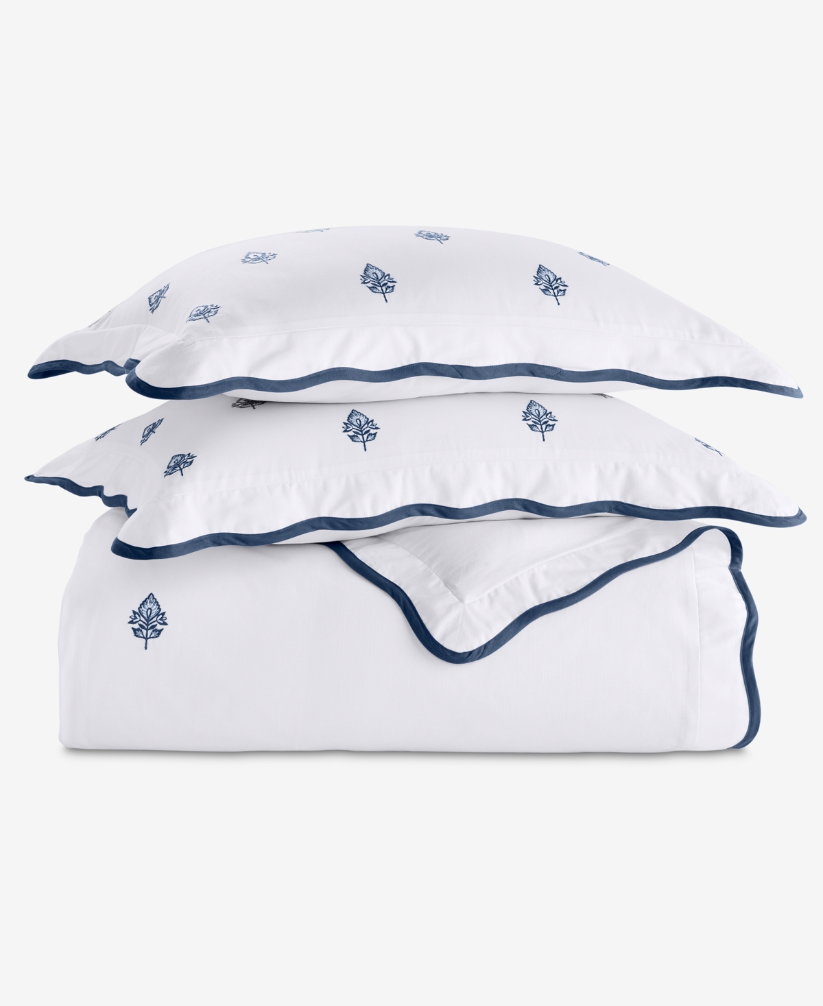 Charter Club Irving Embroidery 3-Pc. Duvet Set, King, Macy's Exclusive