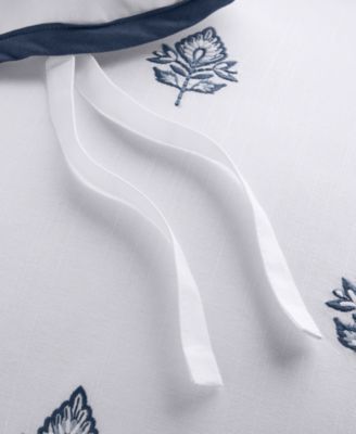 Irving Embroidery 3-Pc. Duvet Cover Set, Full/Queen, Macy's Exclusive