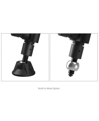 AD14 3-Section Heavy-Duty Carbon Fiber Tripod with Fluid Head, Black