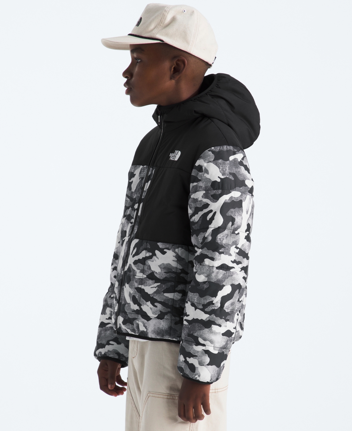 The North Face Boys 6-20 Reversible Shasta Full Zip Hooded Printed Jacket