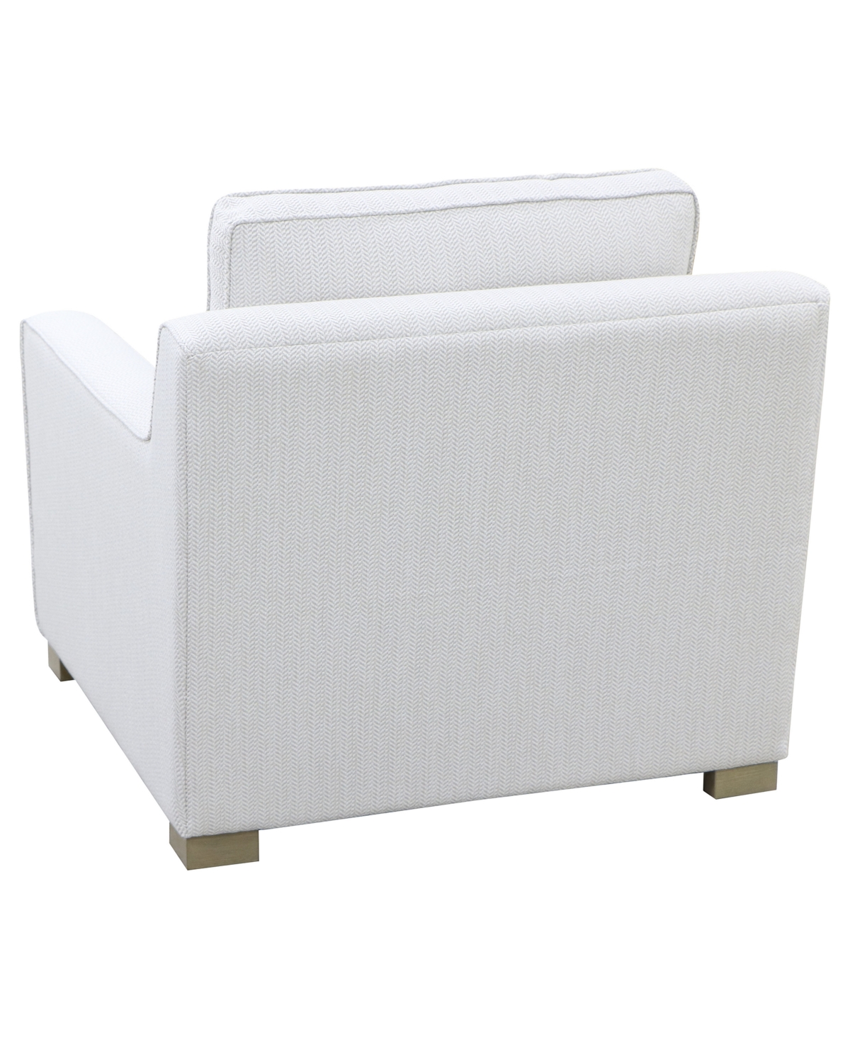 Macy's Stacia 37" Fabric Fully Padded Chair In Silver