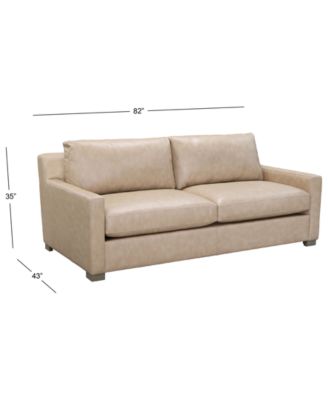 Stacia 82" Leather Upholstery Sofa