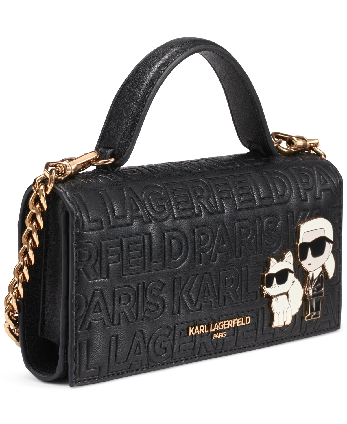 Karl Lagerfeld Meribel Top Handle Wallet In Black