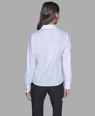 Women's Cinched Waist Collared Top