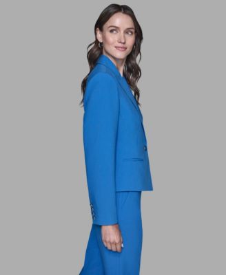 Women's Cropped One Button Jacket