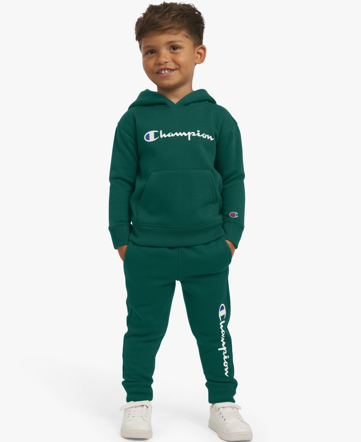 Champion Boys Toddler 2T-4T Long-Sleeve Hoodie and Pants, 2-Piece Set