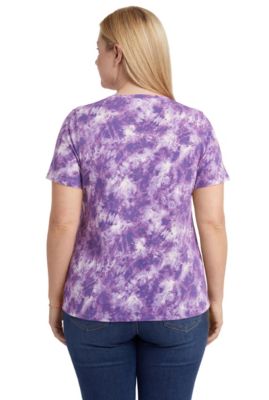Plus Size Within Perfect Printed Short-Sleeve Crewneck Tee