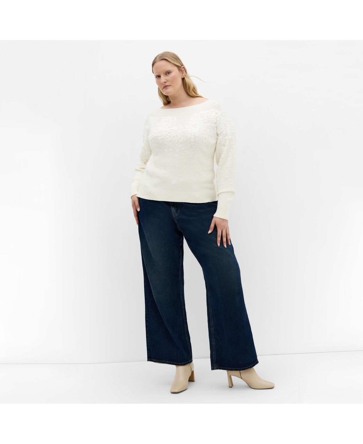 Plus Size Braylin Sequin Jumper