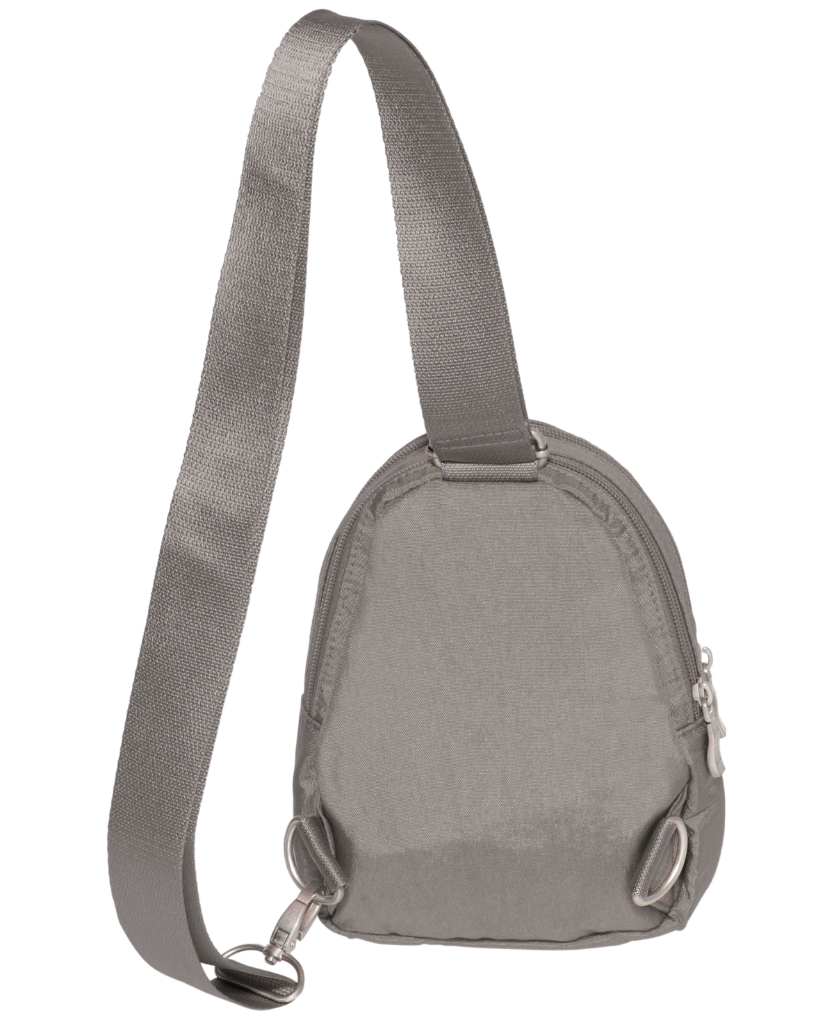 Baggallini Mini Double Zip Sling Bag In Gray