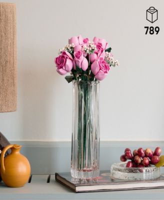 Botanicals Bouquet of Pink Roses 10374 Buildable Kit, 789 Pieces