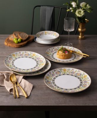 Tusker Garden Set of 4 Dinner Plates, 10.50"