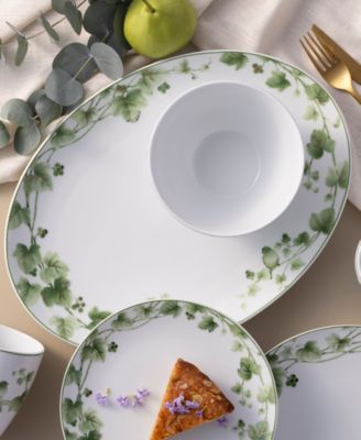 Ivy Whisper Oval Platter, 14.5"