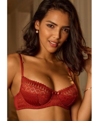 Women's Chain Detail Lace Bra