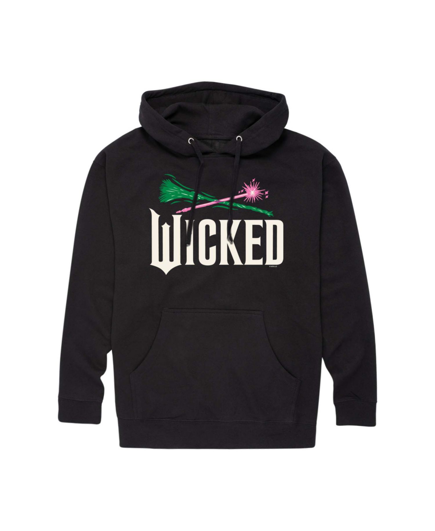 Men's Wicked Part 2 Broom and Wand Logo Long-Sleeve Pull-On Hoodie