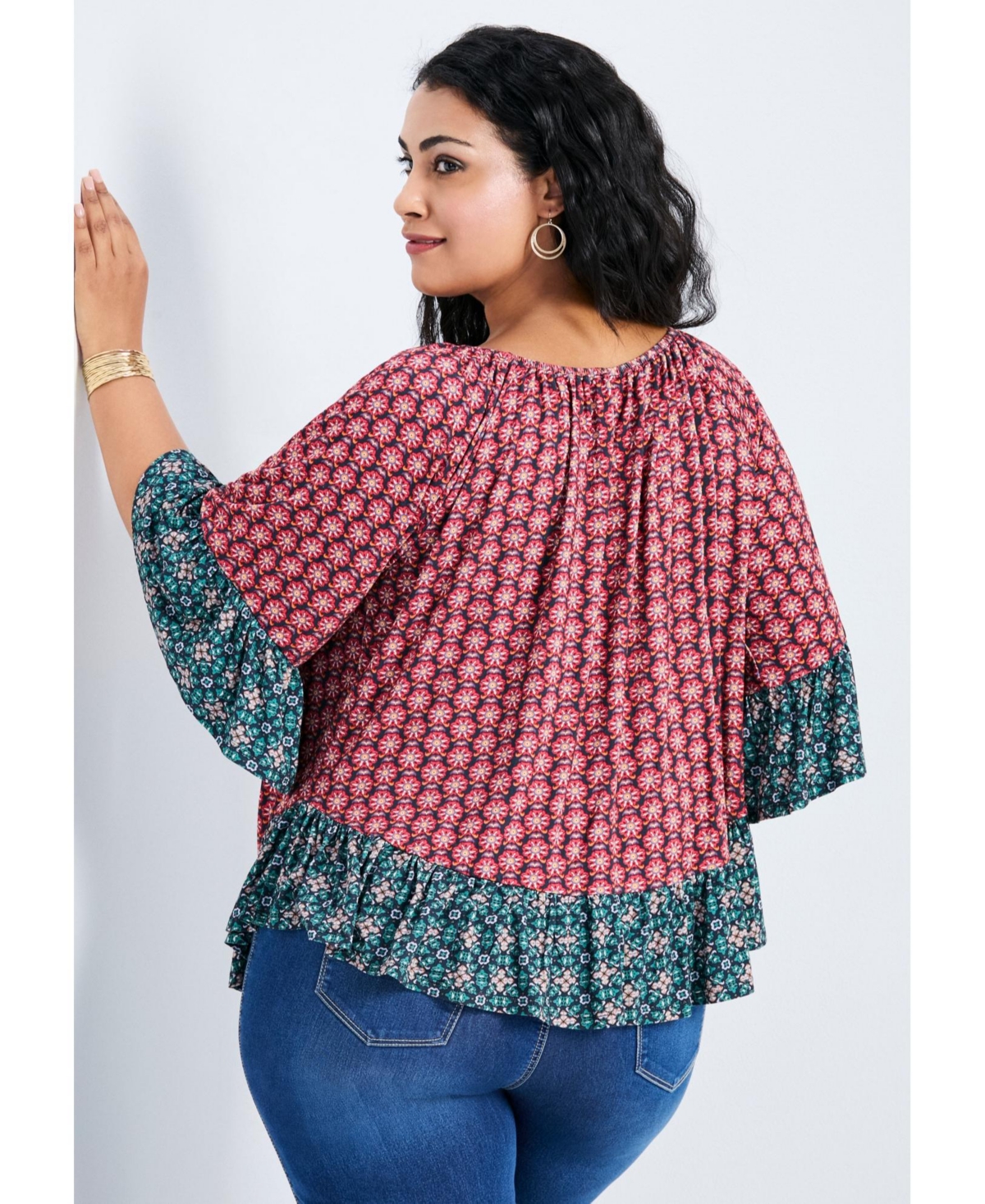 Avenue Women's Serenity Ruffle Top