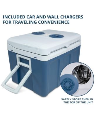 Electric Cooler & Warmer, 45 L Portable Cooler w/Wheels