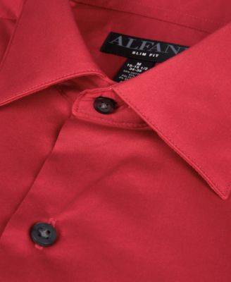 Men's Solid Slim-Fit Dress Shirt