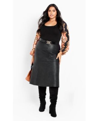 Women's May Contrast Floral Sleeve Sweater