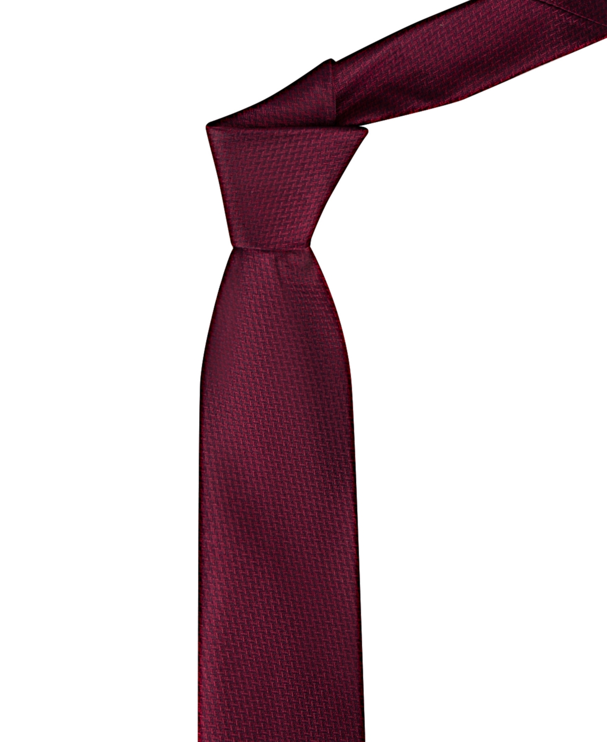 Calvin Klein Men's Harriet Herringbone Tie In Burgundy