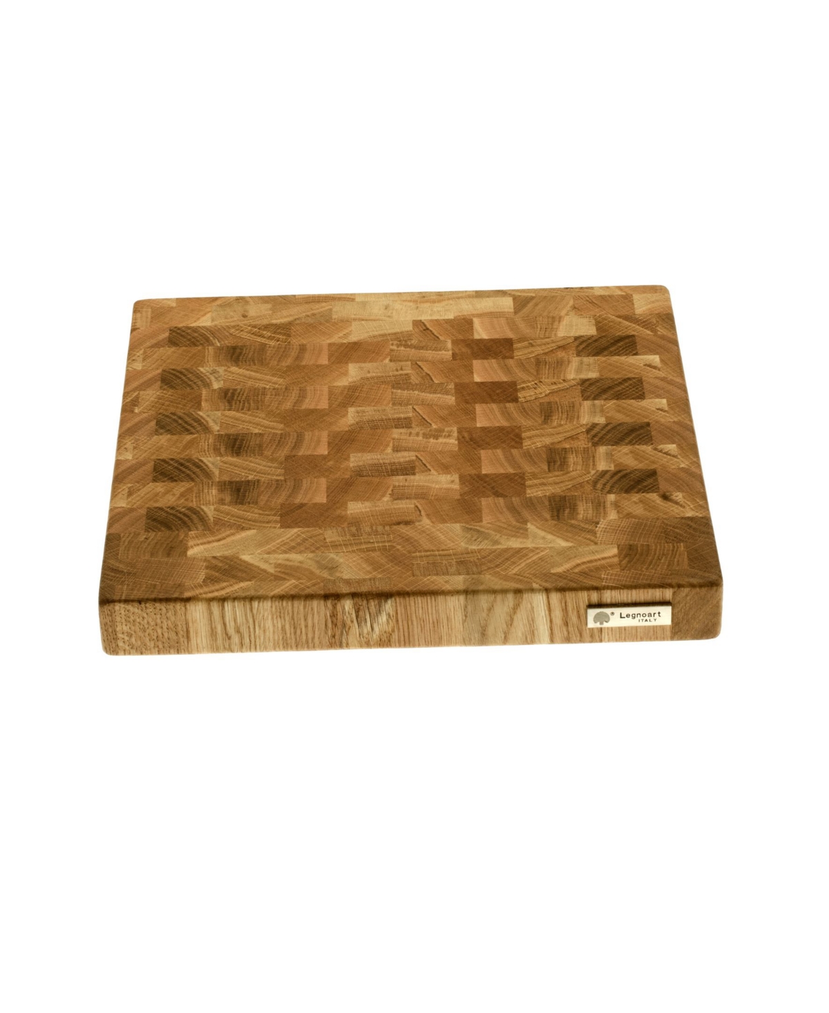Legnoart Butcher Block Chopping Oak End Grain Board, 13.75" X 1.5" In Brown