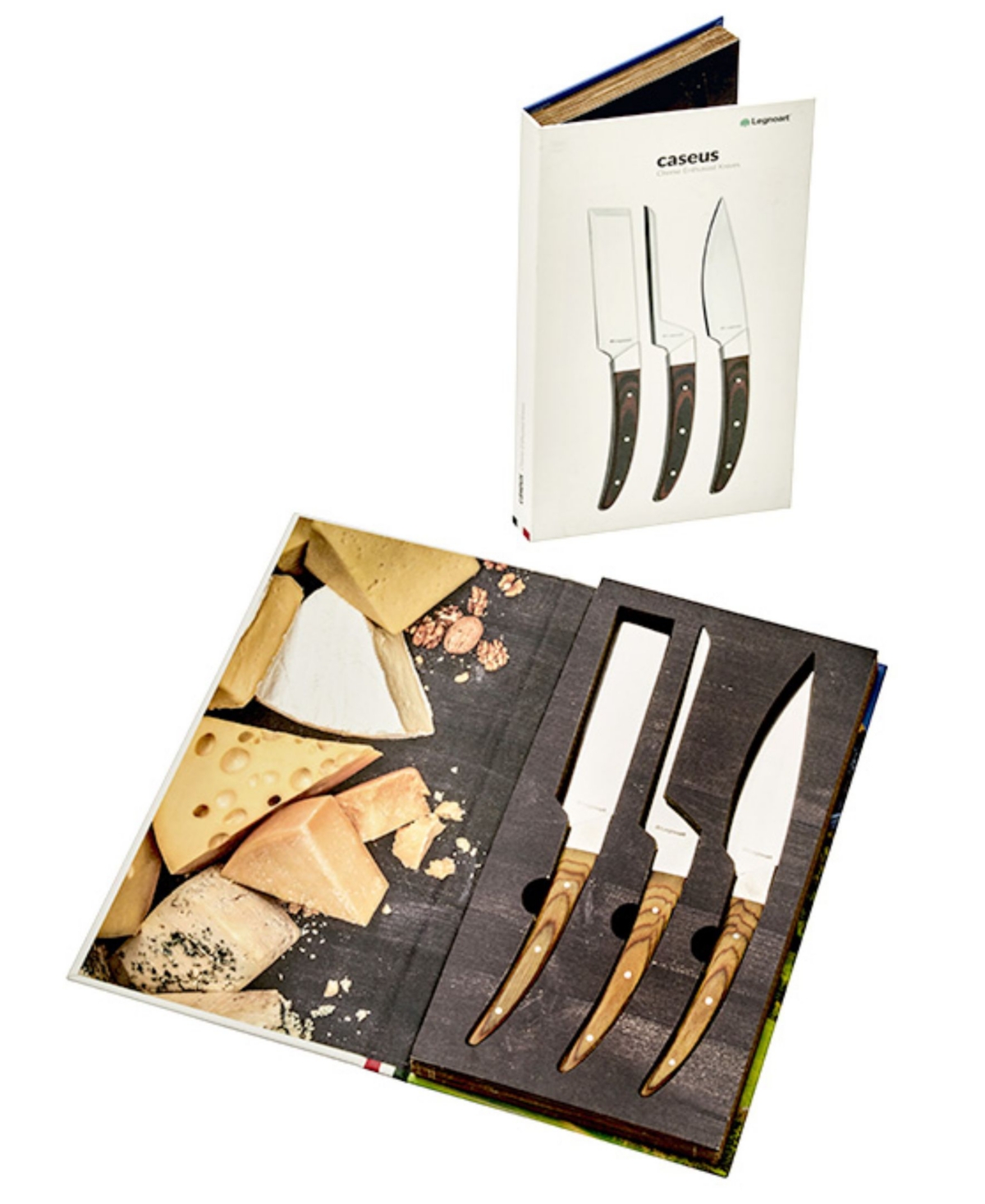 Legnoart Cheese Knife, Set Of 3 In Brown