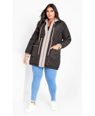 Women's Clio Quilt Padded Hooded Neck Coat