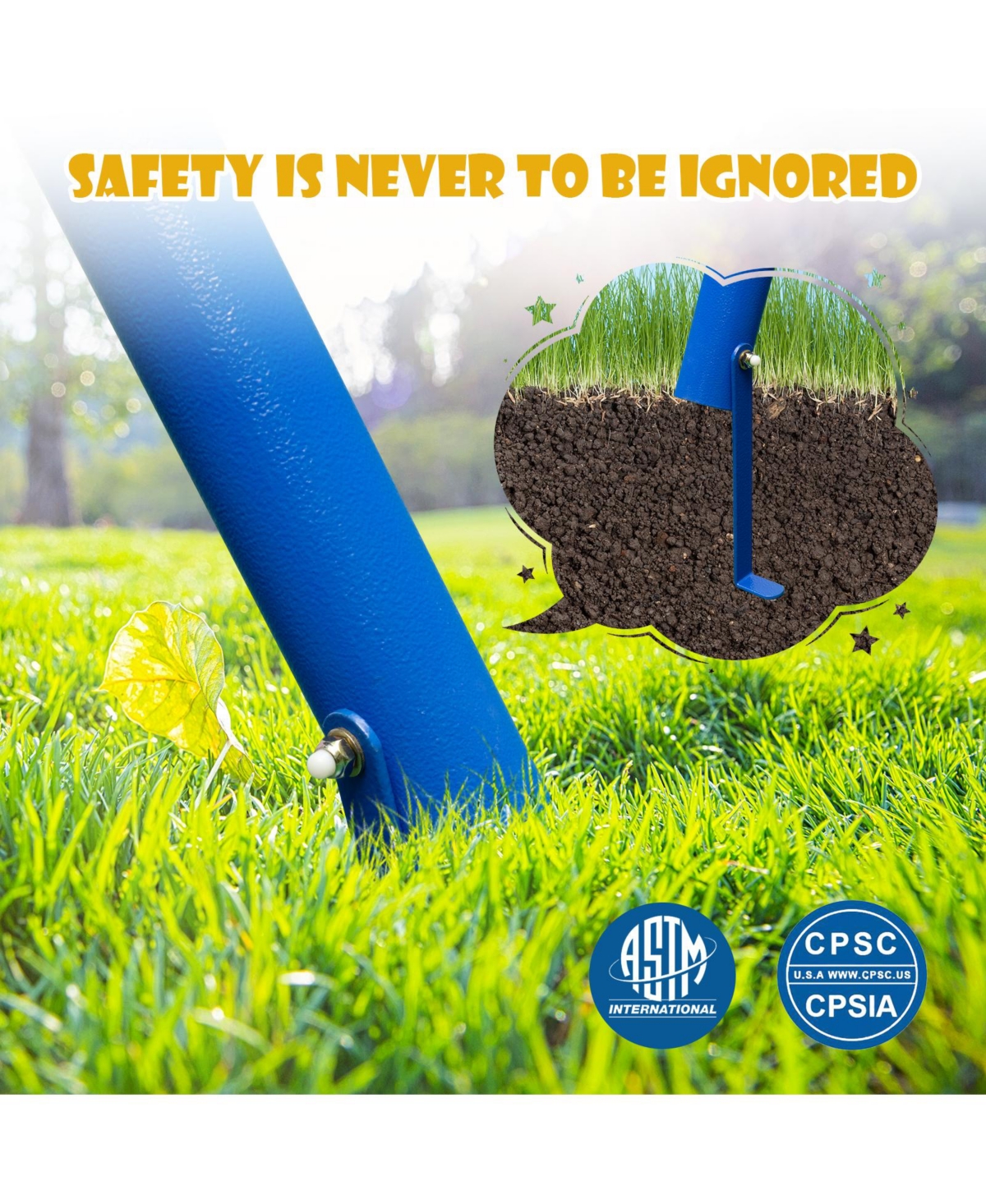 Skonyon Metal Swing Set for Backyard with 2 Swing Seats and 2 Glider Seats