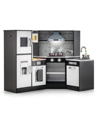 Kids Corner Pretend Kitchen Playset with Separated Washing Basin