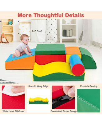 7 PCS Lightweight Foam Corner Climber Toddlers Colorful Climbing Toys with EPE Foam