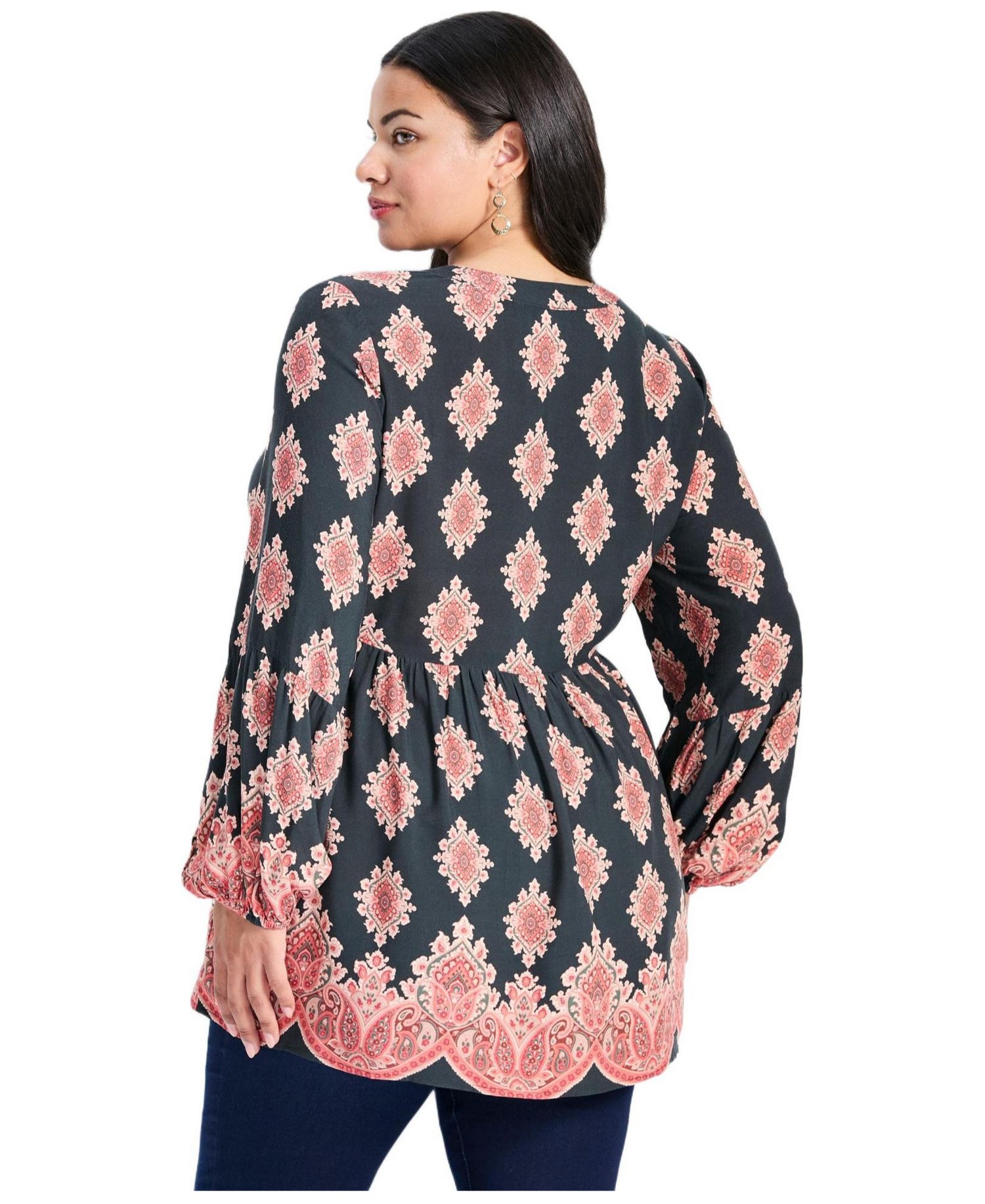 Women's Plus Size Mara Blouson Sleeve Tunic