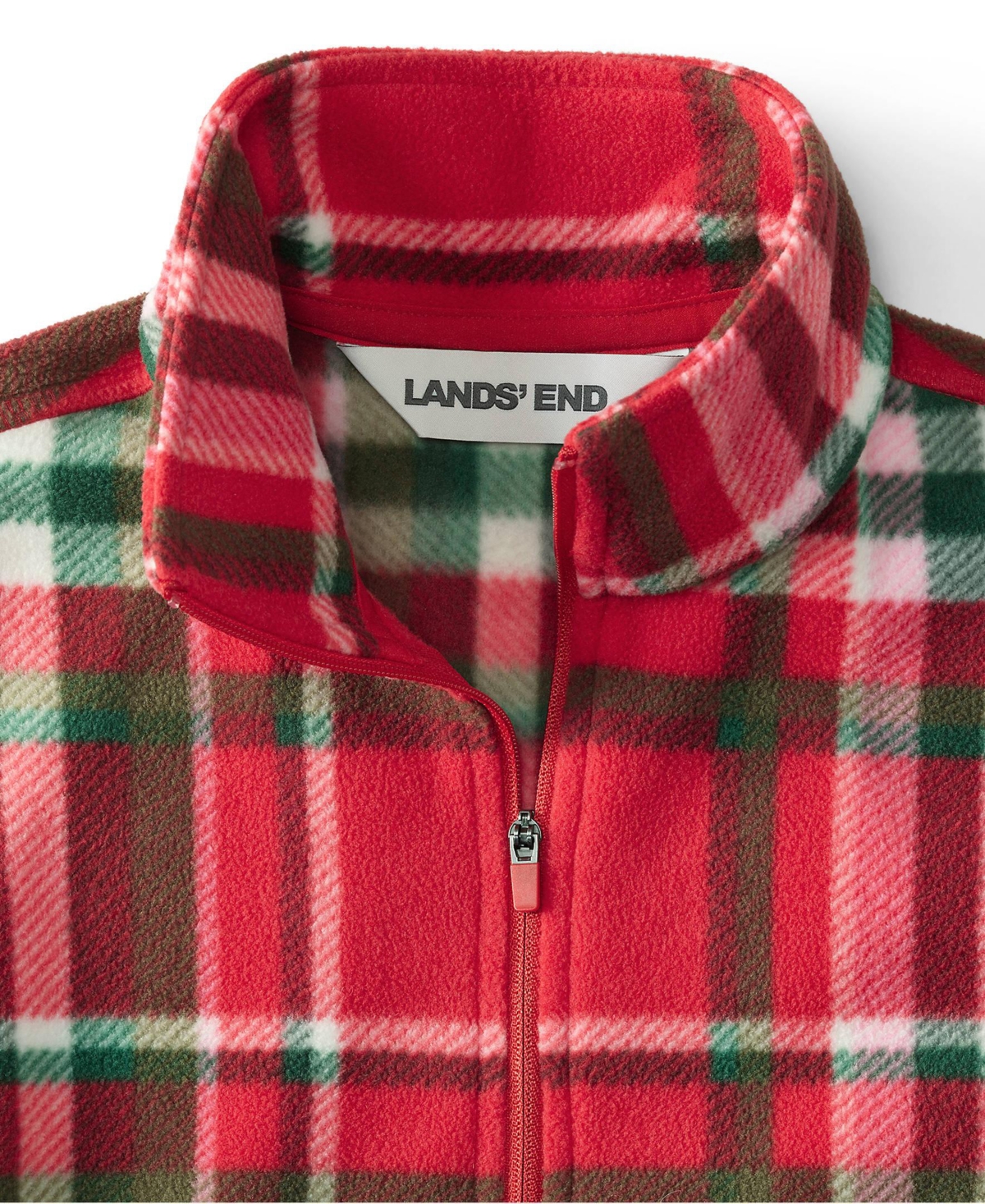 Lands' End Women's Tall Anyweather Fleece Quarter Zip Pullover Coat