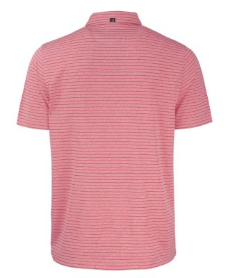 Men's Cutter and Buck Forge Eco Heather Stripe Stretch Recycled Polo