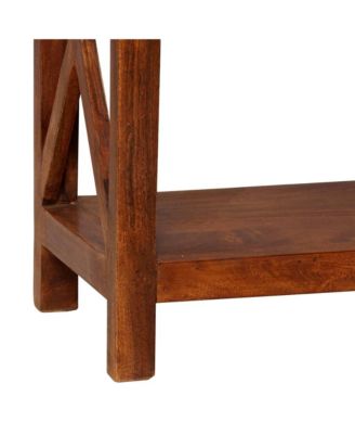 Bookshelf Honey-toned Brown Solid Acacia Wood